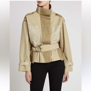 Frame Jacket Tonal Block in Tan